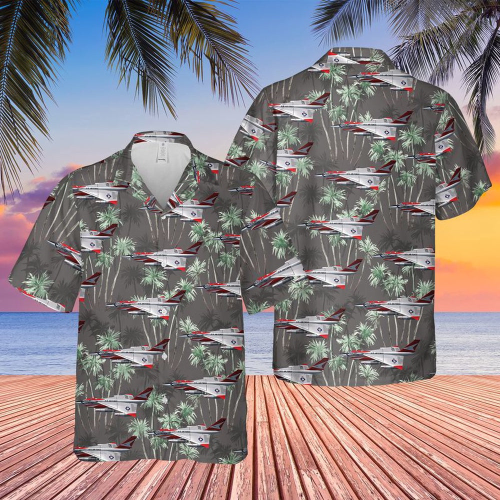 Air Force Hawaiian Shirt, US Air Force Convair YB-58A-1-CF Hustler Hawaiian Shirt, Air Force Aloha Shirt