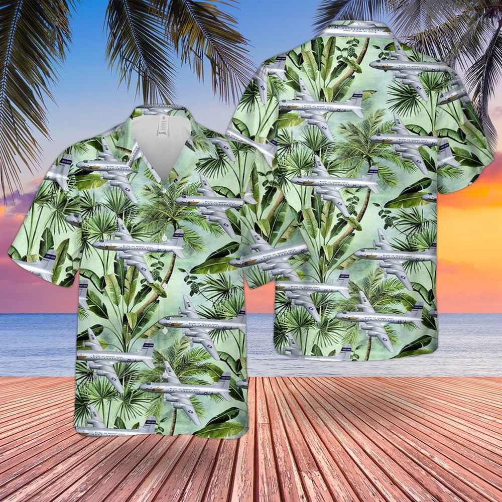 Air Force Hawaiian Shirt, US Air Force Douglas C-74 Globemaster Hawaiian Shirt, Air Force Aloha Shirt