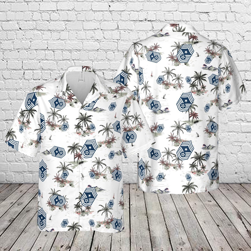 Air Force Hawaiian Shirt, US Air Force E9c Command chief master sergeant Hawaiian Shirt, Air Force Aloha Shirt