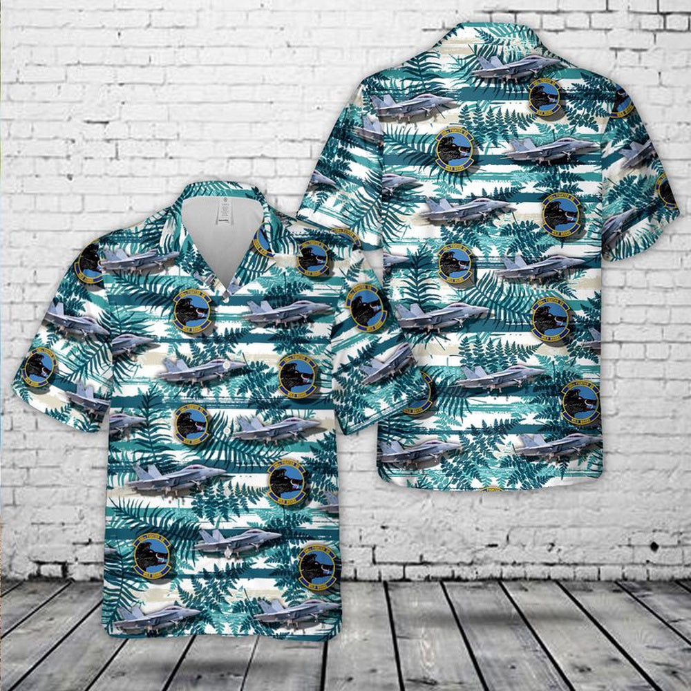Air Force Hawaiian Shirt, US Air Force EA-18G Growler Of 390th Electronic Combat Squadron Hawaiian Shirt, Air Force Aloha Shirt