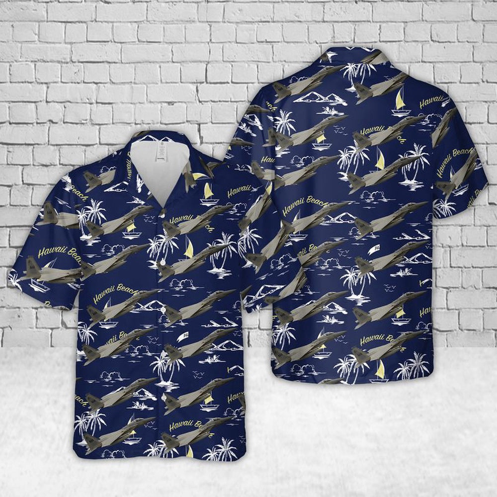 Air Force Hawaiian Shirt, US Air Force F-15C Eagle Massachusetts Air National Guard Hawaiian Shirt, Air Force Aloha Shirt