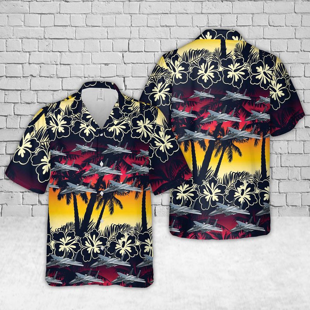 Air Force Hawaiian Shirt, US Air Force F-15E Strike Eagle Hawaiian Shirt, Air Force Aloha Shirt