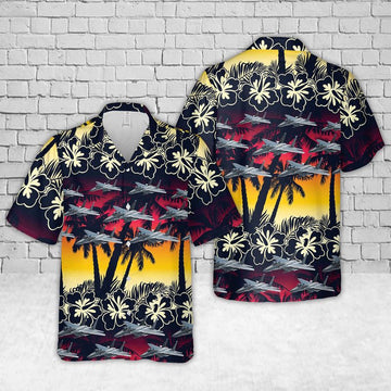 Air Force Hawaiian Shirt, US Air Force F-15E Strike Eagle Hawaiian Shirt, Air Force Aloha Shirt
