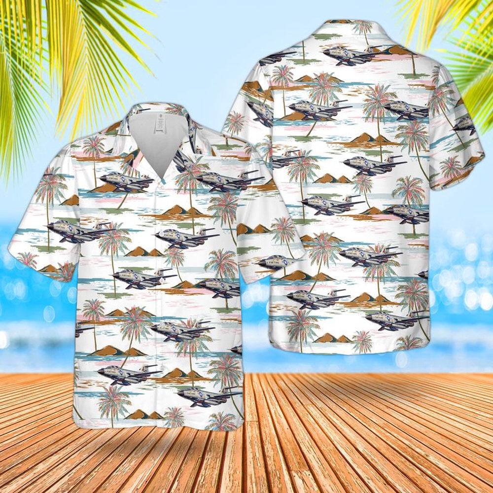 Air Force Hawaiian Shirt, US Air Force F101B Voodoo Hawaiian Shirt, Air Force Aloha Shirt