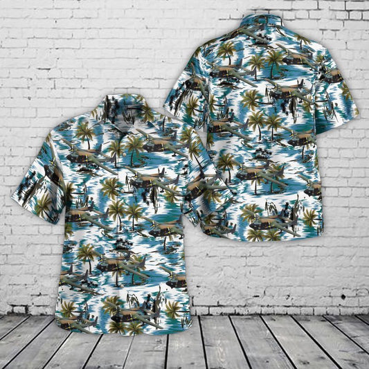 Air Force Hawaiian Shirt, US Air Force Fairchild AC-119K Stinger Gunship Hawaiian Shirt, Air Force Aloha Shirt