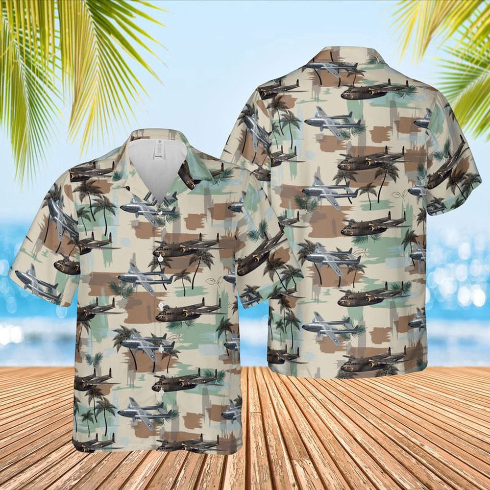 Air Force Hawaiian Shirt, US Air Force Fairchild AC-119 Hawaiian Shirt, Air Force Aloha Shirt