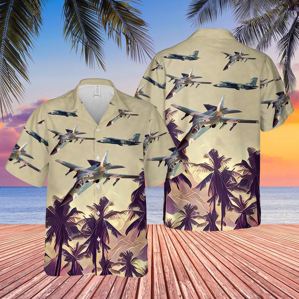 Air Force Hawaiian Shirt, US Air Force General Dynamics F-111 Aardvark Hawaiian Shirt, Air Force Aloha Shirt