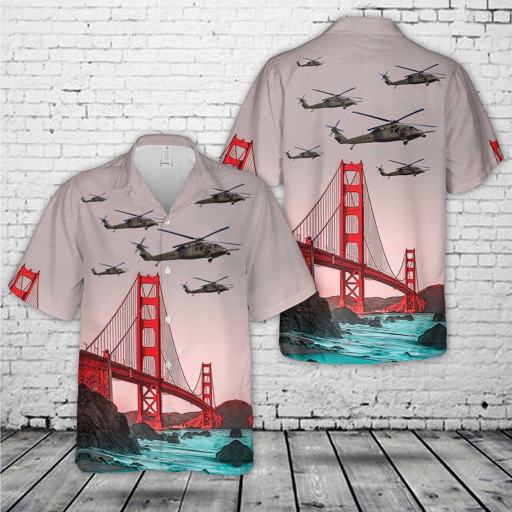 Air Force Hawaiian Shirt, US Air Force HH-60G Pave Hawk, 305th Rescue Squadron Hawaiian Shirt, Air Force Aloha Shirt