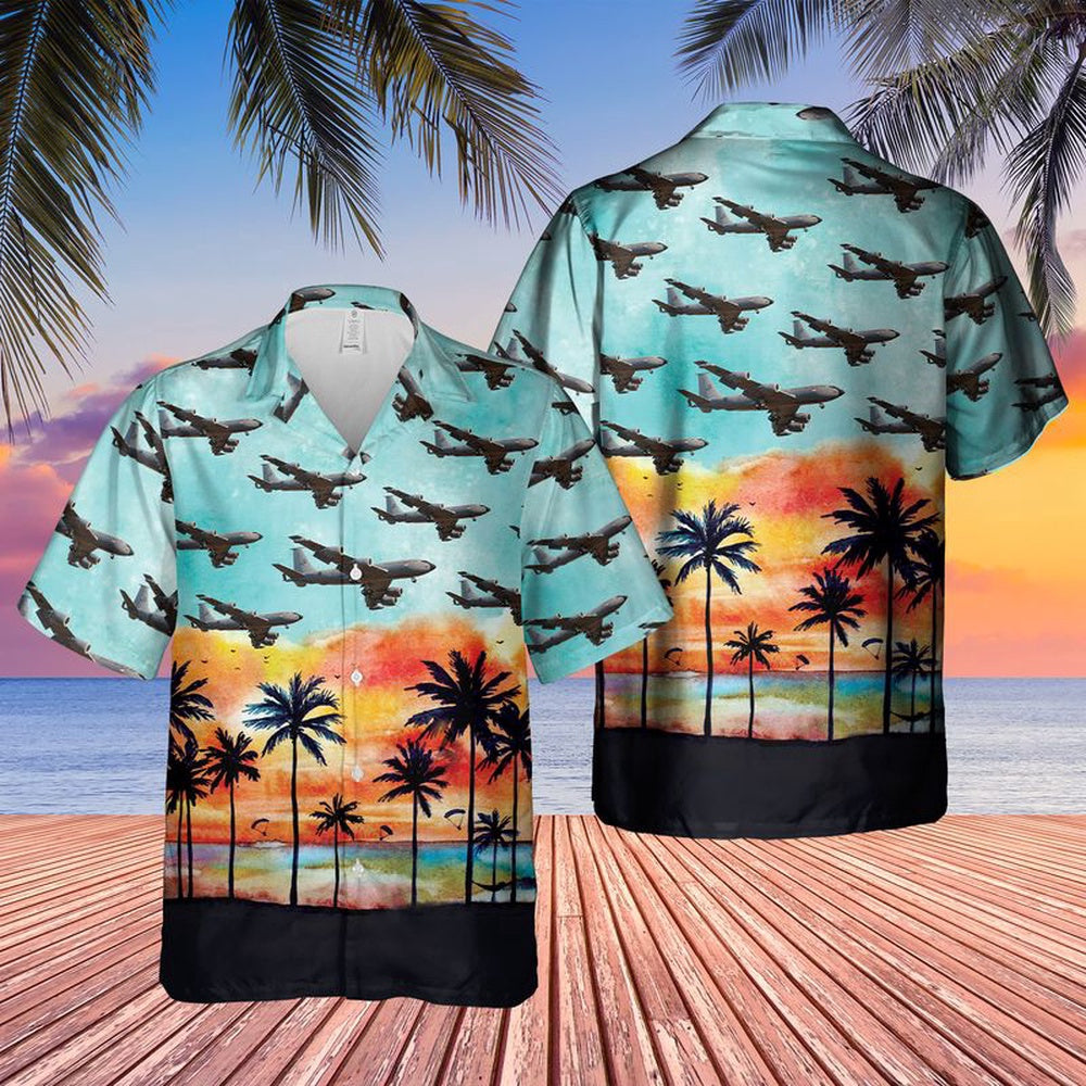 Air Force Hawaiian Shirt, US Air Force KC-46 Pegasus Hawaiian Shirt, Air Force Aloha Shirt