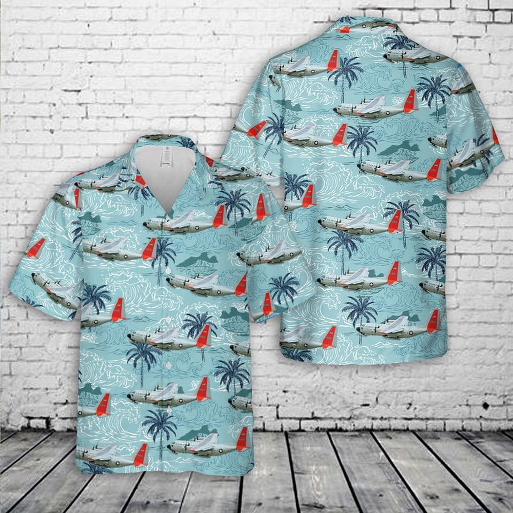 Air Force Hawaiian Shirt, US Air Force LC-130 Hercules Skibird Hawaiian Shirt, Air Force Aloha Shirt