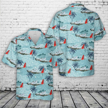 Air Force Hawaiian Shirt, US Air Force LC-130 Hercules Skibird Hawaiian Shirt, Air Force Aloha Shirt