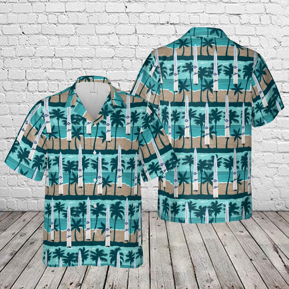 Air Force Hawaiian Shirt, US Air Force LGM-30 Minuteman Missile, Vandenberg Air Force Base, California Hawaiian Shirt, Air Force Aloha Shirt