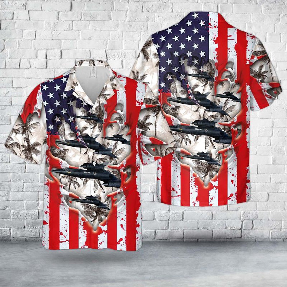 Air Force Hawaiian Shirt, US Air Force Lockheed A-12 Hawaiian Shirt, Air Force Aloha Shirt