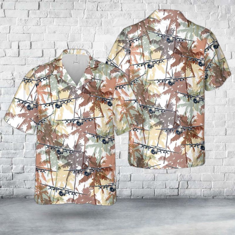 Air Force Hawaiian Shirt, US Air Force Lockheed AC-130H 16th Special Operations Squadron Hawaiian Shirt, Air Force Aloha Shirt