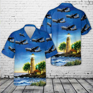Air Force Hawaiian Shirt, US Air Force Lockheed AC-130J Ghostrider 73rd Special Operations Squadron Hawaiian Shirt, Air Force Aloha Shirt