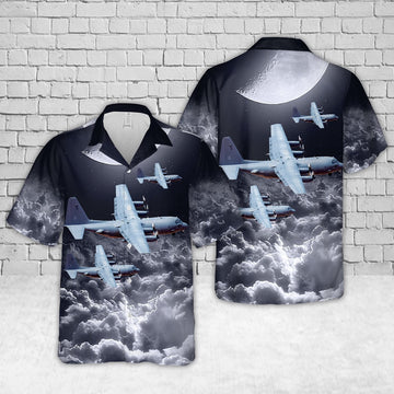 Air Force Hawaiian Shirt, US Air Force Lockheed AC-130W Hercules (L-382) Hawaiian Shirt, Air Force Aloha Shirt