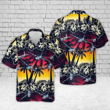 Air Force Hawaiian Shirt, US Air Force Lockheed AC-130 Hawaiian Shirt, Air Force Aloha Shirt