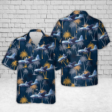 Air Force Hawaiian Shirt, US Air Force Lockheed C-130B Hercules Hawaiian Shirt, Air Force Aloha Shirt
