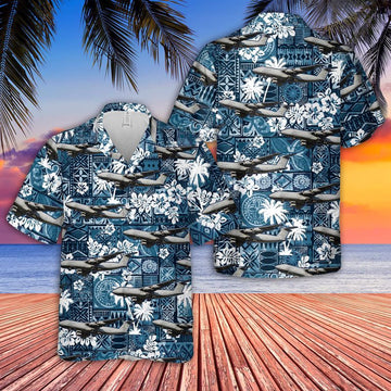 Air Force Hawaiian Shirt, US Air Force Lockheed C-5M Super Galaxy Hawaiian Shirt, Air Force Aloha Shirt