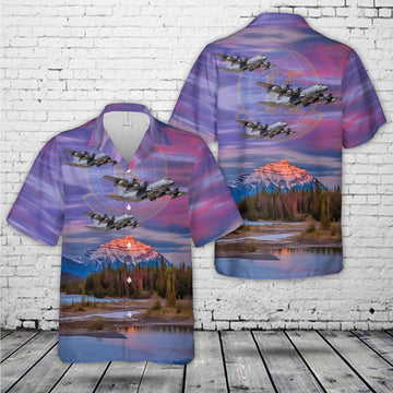 Air Force Hawaiian Shirt, US Air Force Lockheed HC-130J Combat King II 71st Rescue Squadron Hawaiian Shirt, Air Force Aloha Shirt