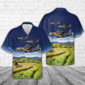 Air Force Hawaiian Shirt, US Air Force Lockheed Martin AC-130J Ghostrider (L-382100) Hawaiian Shirt, Air Force Aloha Shirt