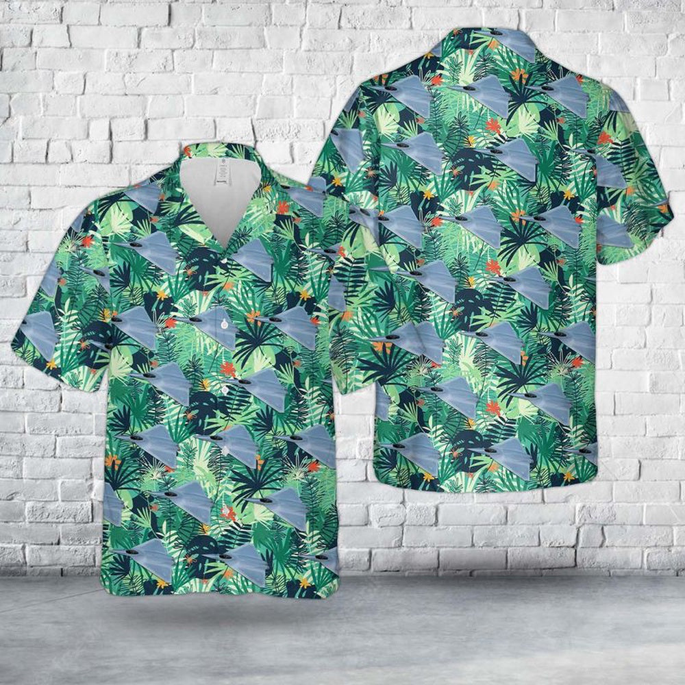 Air Force Hawaiian Shirt, US Air Force Lockheed Martin X-44 MANTA Hawaiian Shirt, Air Force Aloha Shirt