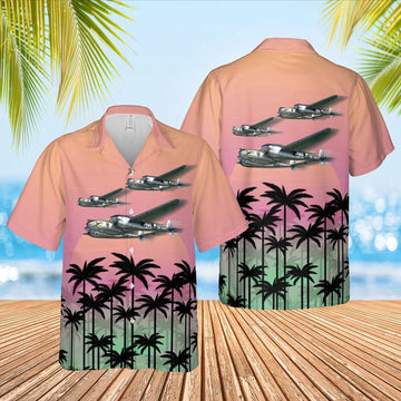 Air Force Hawaiian Shirt, US Air Force Lockheed P-38 Litte Buckaroo 367th FG392nd FS Hawaiian Shirt, Air Force Aloha Shirt