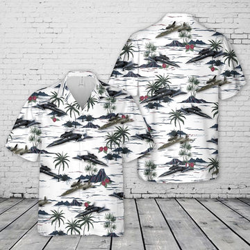 Air Force Hawaiian Shirt, US Air Force Lockheed SR-71 Blackbird Hawaiian Shirt, Air Force Aloha Shirt