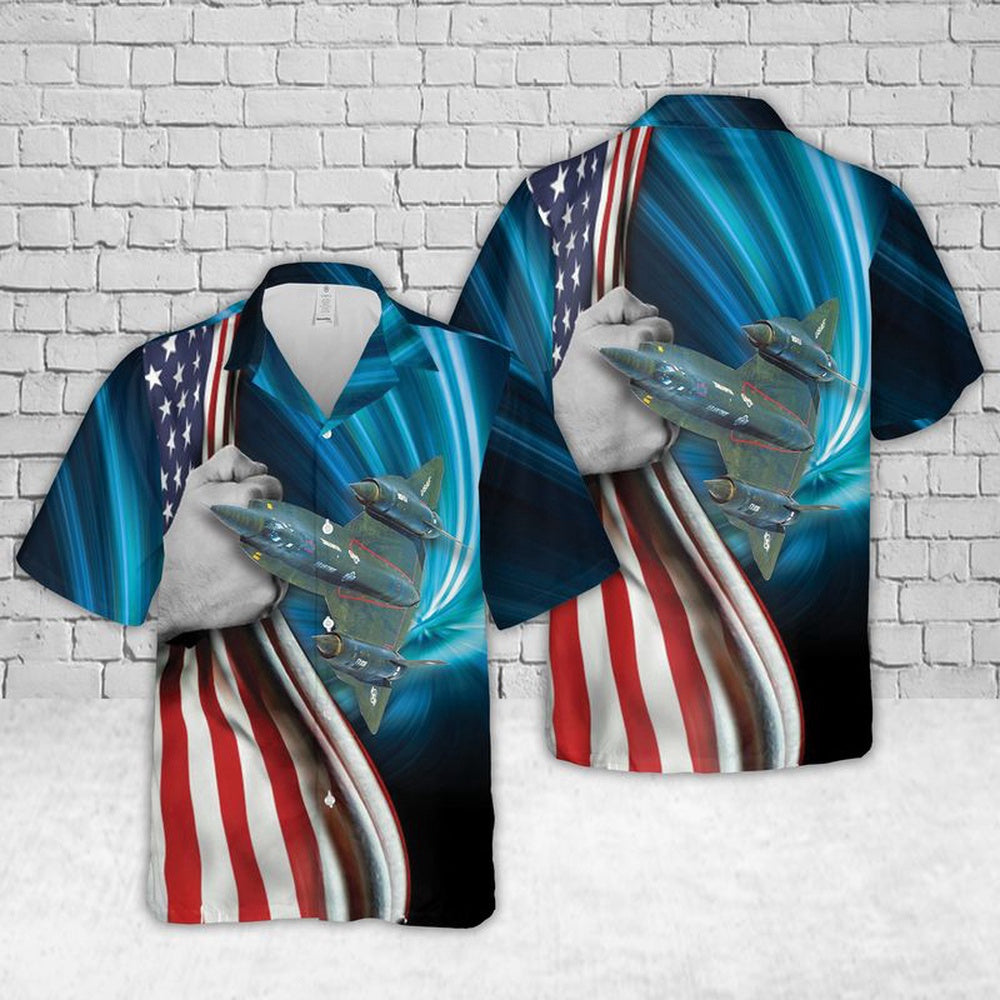 Air Force Hawaiian Shirt, US Air Force Lockheed YF-12A Hawaiian Shirt, Air Force Aloha Shirt