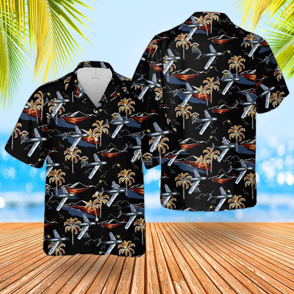 Air Force Hawaiian Shirt, US Air Force MIG-15 Hawaiian Shirt, Air Force Aloha Shirt