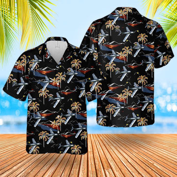 Air Force Hawaiian Shirt, US Air Force MIG-15 Hawaiian Shirt, Air Force Aloha Shirt