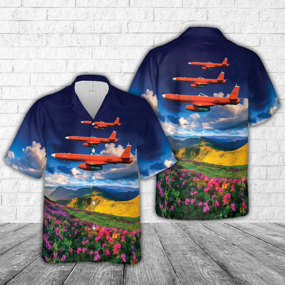 Air Force Hawaiian Shirt, US Air Force MQM-107E Streaker Hawaiian Shirt, Air Force Aloha Shirt