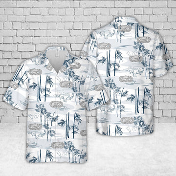 Air Force Hawaiian Shirt, US Air Force Manpower & Personnel Badge Hawaiian Shirt, Air Force Aloha Shirt