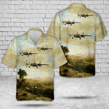Air Force Hawaiian Shirt, US Air Force Martin B-26G-11-MA Marauder Shootin Hawaiian Shirt, Air Force Aloha Shirt