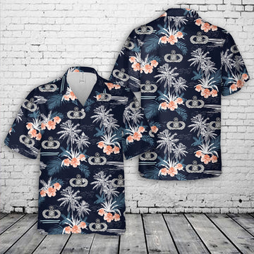 Air Force Hawaiian Shirt, US Air Force Master Weapons Director Badge Hawaiian Shirt, Air Force Aloha Shirt