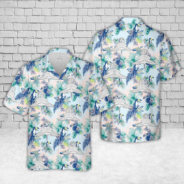 Air Force Hawaiian Shirt, US Air Force Military Freefall Parachutist Badge Master Hawaiian Shirt, Air Force Aloha Shirt
