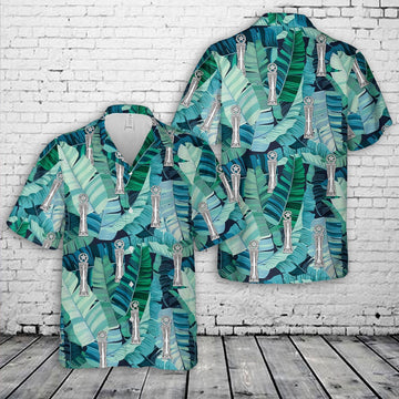 Air Force Hawaiian Shirt, US Air Force Missile Maintenance Badge Master Hawaiian Shirt, Air Force Aloha Shirt