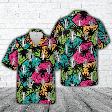 Air Force Hawaiian Shirt, US Air Force Missile Operations Badge Basic Hawaiian Shirt, Air Force Aloha Shirt