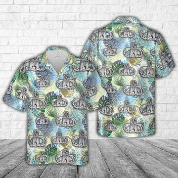 Air Force Hawaiian Shirt, US Air Force Munitions (AMMO) Badge Master Hawaiian Shirt, Air Force Aloha Shirt