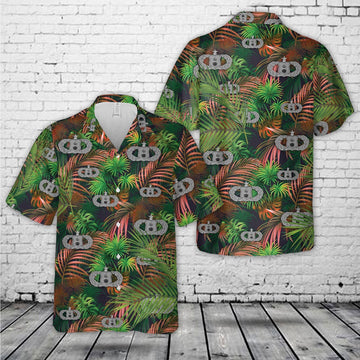 Air Force Hawaiian Shirt, US Air Force Munitions (AMMO) Badge Senior Hawaiian Shirt, Air Force Aloha Shirt