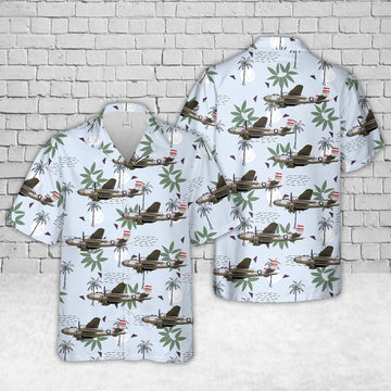 Air Force Hawaiian Shirt, US Air Force North American B-25J Mitchell Panchito Hawaiian Shirt, Air Force Aloha Shirt