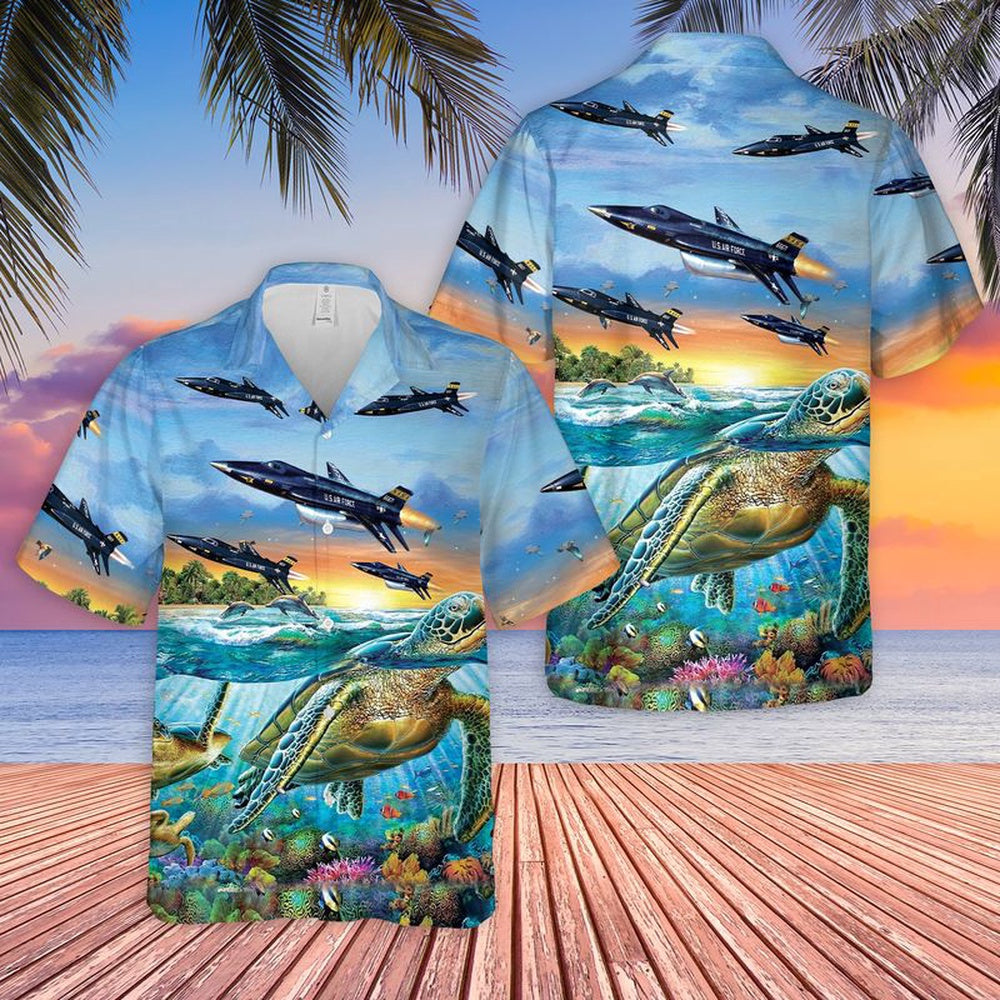 Air Force Hawaiian Shirt, US Air Force North American X-15 Hawaiian Shirt, Air Force Aloha Shirt