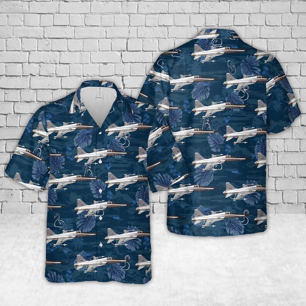 Air Force Hawaiian Shirt, US Air Force Northrop F-5E (Tail No. 11419) Hawaiian Shirt, Air Force Aloha Shirt