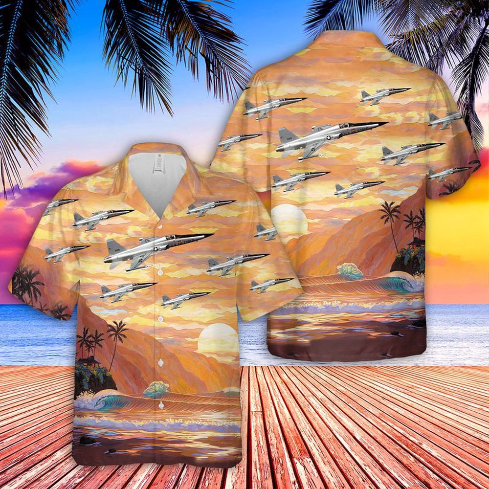 Air Force Hawaiian Shirt, US Air Force Northrop F-5 Hawaiian Shirt, Air Force Aloha Shirt