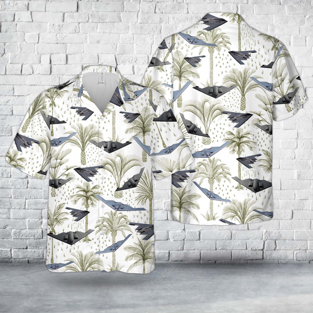 Air Force Hawaiian Shirt, US Air Force Northrop Grumman B-2 Spirit Hawaiian Shirt, Air Force Aloha Shirt