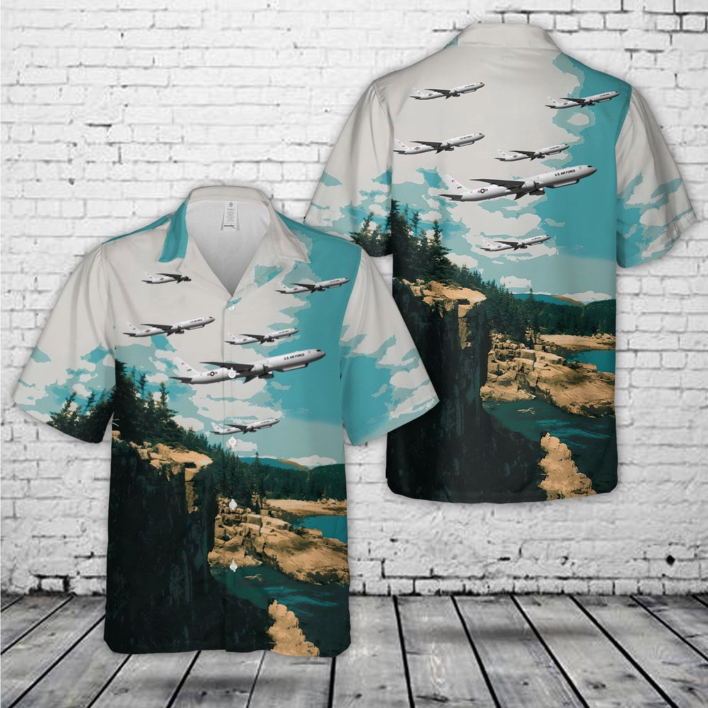 Air Force Hawaiian Shirt, US Air Force Northrop Grumman E-10A MC2A Hawaiian Shirt, Air Force Aloha Shirt