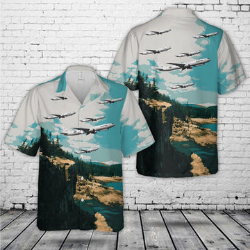 Air Force Hawaiian Shirt, US Air Force Northrop Grumman E-10A MC2A Hawaiian Shirt, Air Force Aloha Shirt