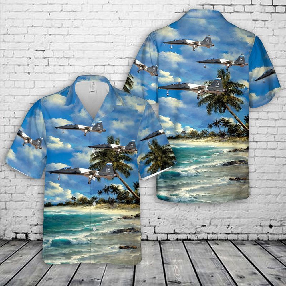 Air Force Hawaiian Shirt, US Air Force Northrop T-38C Talon Hawaiian Shirt, Air Force Aloha Shirt