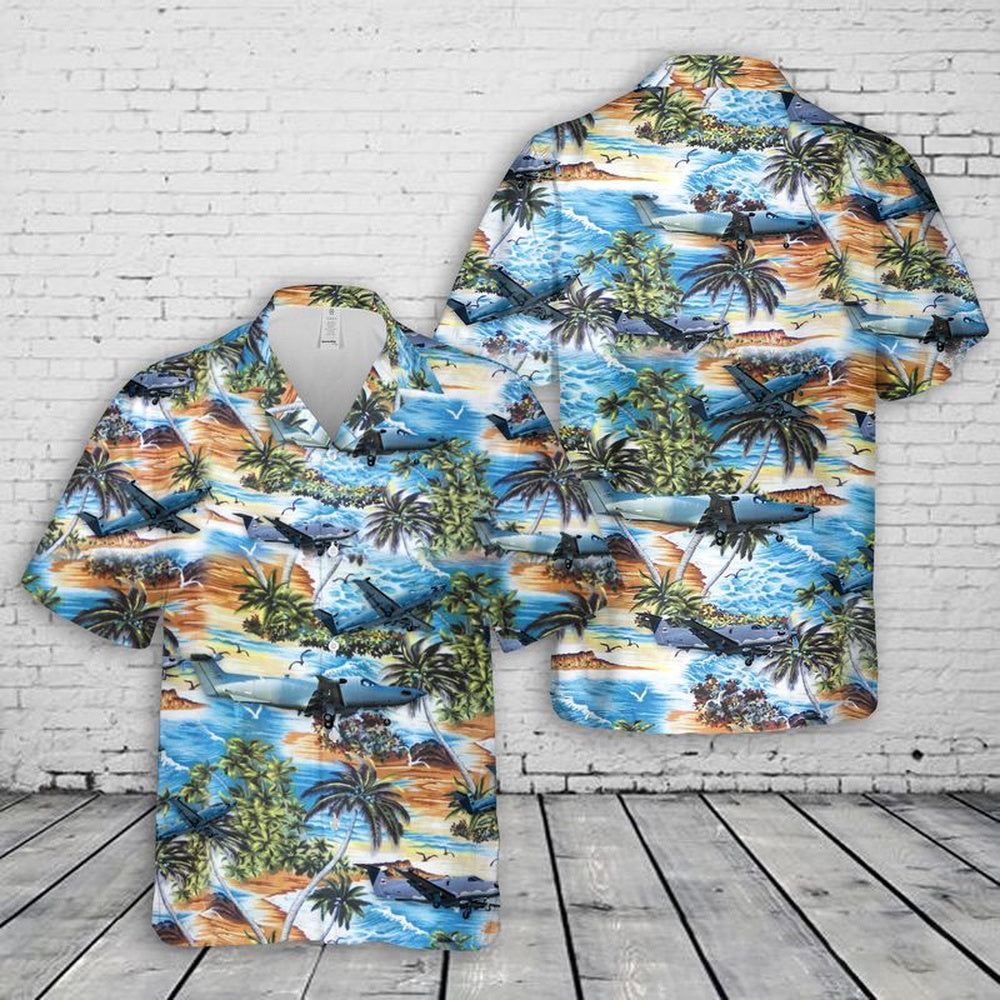 Air Force Hawaiian Shirt, US Air Force Pilatus U-28A Draco 07-0838 Hawaiian Shirt, Air Force Aloha Shirt