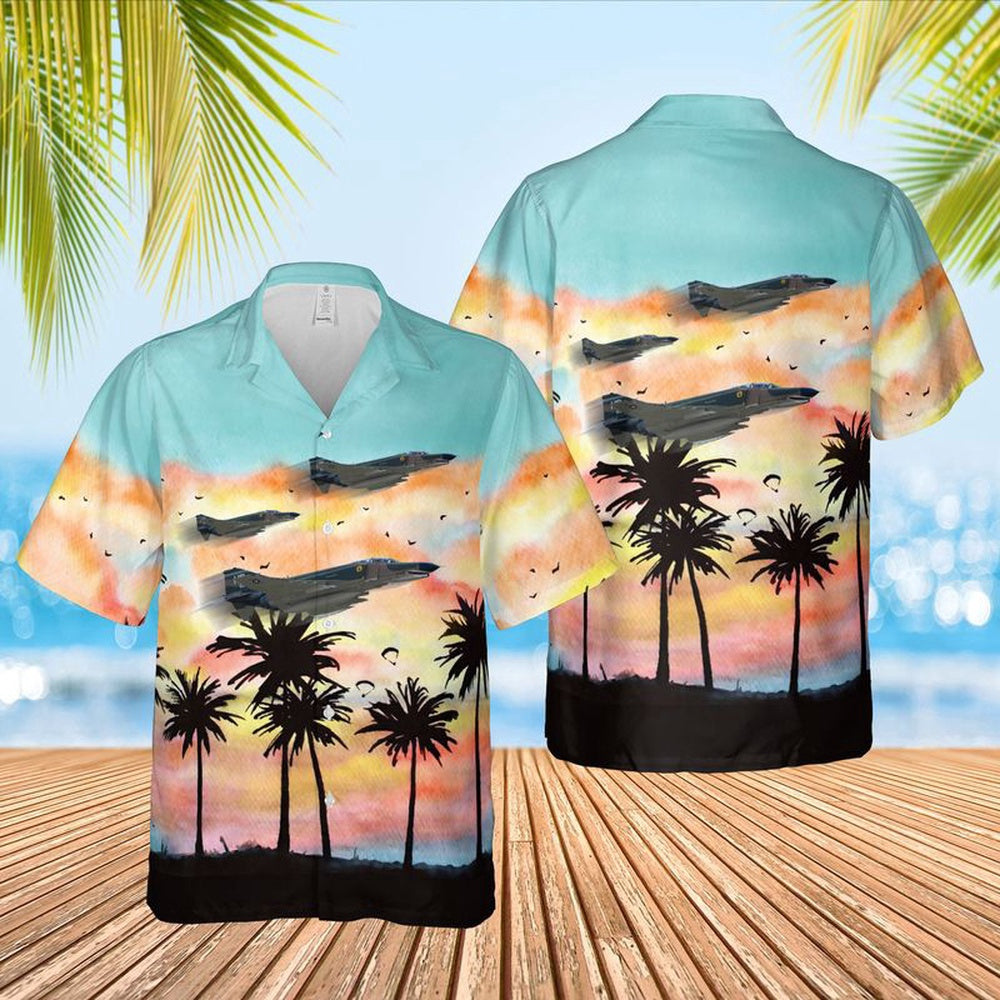 Air Force Hawaiian Shirt, US Air Force QF-4E Phantom 74-1626 Hawaiian Shirt, Air Force Aloha Shirt